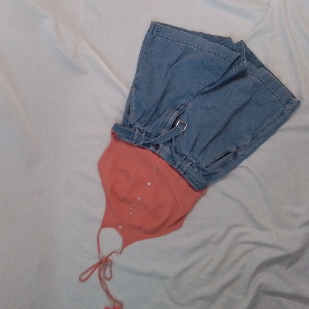 Lauren Conrad halter top and Liz wear Jean shorts Set